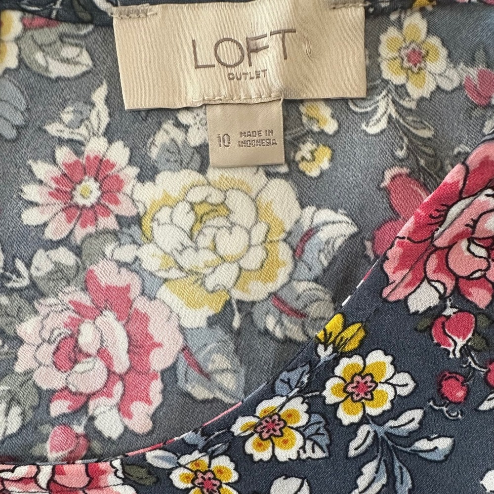 Loft Outlet Floral Cottagecore Fairy Bohemian Victorian Whimsical Dress Size 10 - Picture 5 of 7